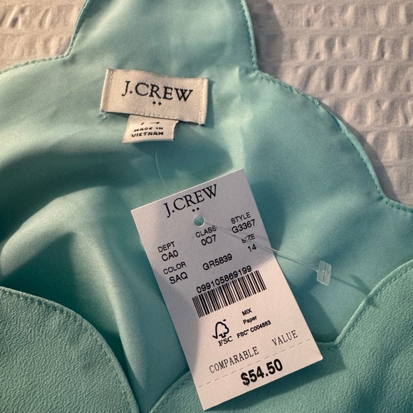 J. Crew Mint Green Women's Top - Picture 3 of 9
